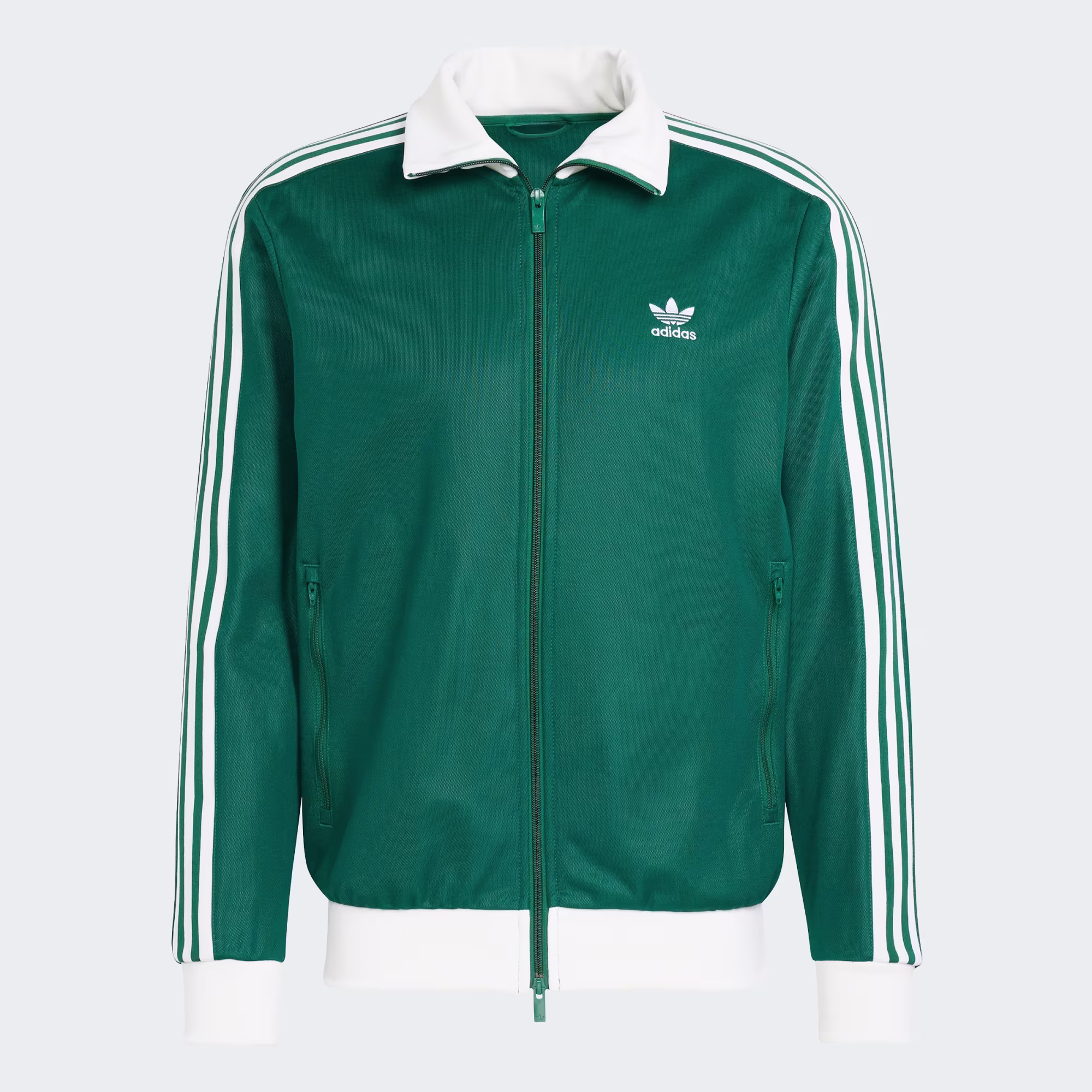 Adicolor_Classics_Beckenbauer_Track_Jacket_Green_IP0417_01_laydown سوییشرت مردانه آدیداس مدل Adicolor Classics Beckenbauer Track Jacket - Image 1