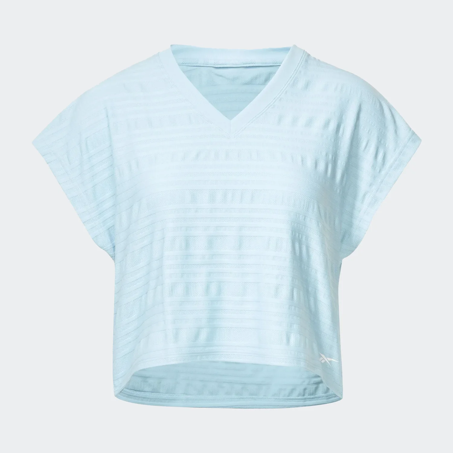 HT6108 (1) کراپ تاپ زنانه ریباک کراپ تیشرت زنانه ریباک مدل Perforated T-Shirt - Image 1