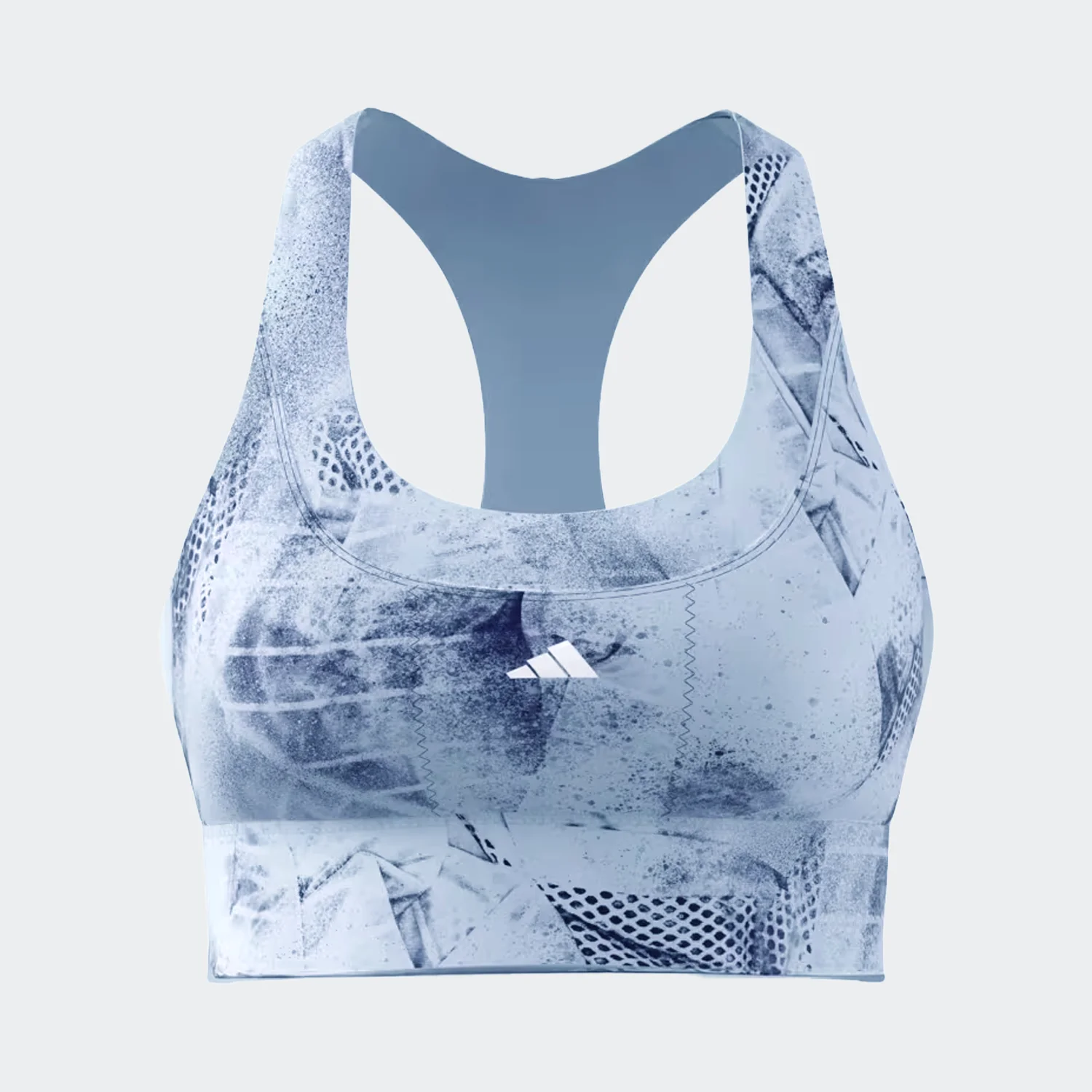 IT6705 (2) کراپ زنانه آدیداس نیم تنه زنانه آدیداس مدل Run Pocket Medium-Support AOP Bra Iteration - Image 1