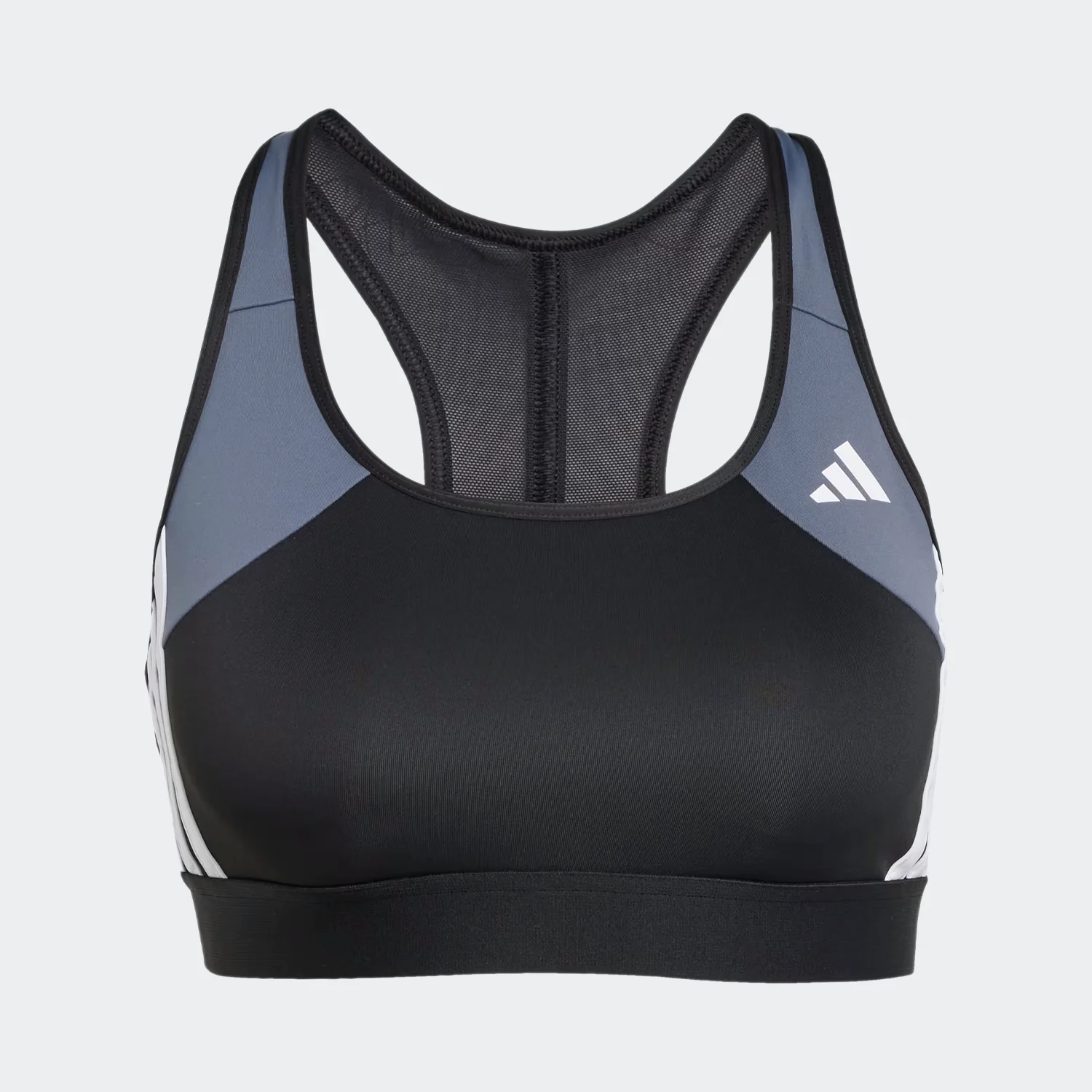 نیم تنه زنانه آدیداس مدل Powerreact Train Medium Support 3-Stripes Bra